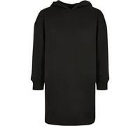 Urban Classics Girl's Oversized Terry Hoodie Dress Casual, Black, 7 Years