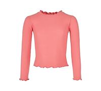 Urban Classics Girl's Short Rib Long Sleeve T-Shirt, Palepink, 13 Years