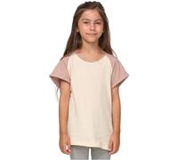 Urban Classics Girl's Uck1913-girls Contrast Raglan Tee T-Shirt, Whitesand/Duscrosis, 158