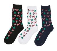 Urban Classics Grumpy Santa Christmas Socks 3 Pairs