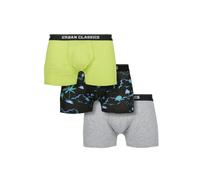 Urban Classics Boxer Shorts Men's Snowman Christmas 3-Pack Island AOP Lime Grey S