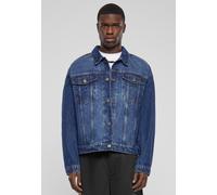 Urban Classics - Heavy Ounce Boxy Denim New Mid Blue Washed - Jeans Jacket - blue - L - 100% Cotton L