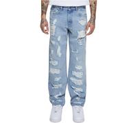 Urban Classics Heavy Ounce Straight Fit Heavy Destroyed Jeans Men's Pants Denim