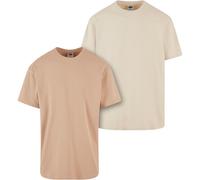 Urban Classics Heavy Oversized Tee 2-Pack Men T-Shirt Cotton Jersey Solid Color