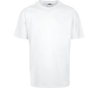 URBAN CLASSICS Men's Basic Oversized T-Shirt, Wide Cut, Long Tee, Short Sleeves Shirt with Crew Neck, 100% Jersey Cotton, in White, Size: 4XL