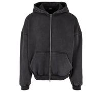 Urban Classics Heavy Stone-Washed 90's Zip Hoodie Hoodie Jacket grey XXL
