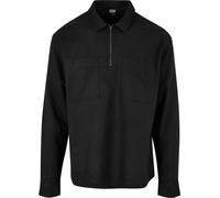 Urban Classics Hemd Cotton Linen Half Zip Shirt
