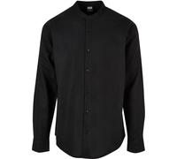 Urban Classics Hemd Cotton Linen Stand Up Collar Shirt