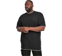 Urban Classics Herren Contrast Tall Tee - Oversize T-Shirt mit Kontrastnähten, Loose Fit Baumwolle, Streetwear Basic für Alltag & Freizeit