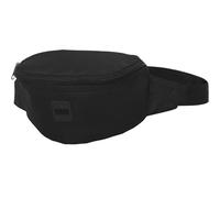 Urban Classics Hip Bag Black Waist Bag Belt Patch Triple Zip Shoulder