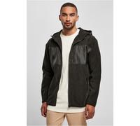 Urban Classics Hooded Micro Fleece Jacket Men Jacket Drawstring Oversized Fit