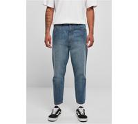 Urban Classics Hose Cropped Tapered Jeans Middeepblue