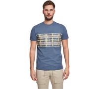 Urban Classics - Inka Pattern Vintageblue - T-Shirt - blue - S - 100% Cotton S