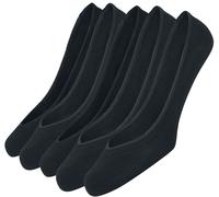 Urban Classics Unisex_Adult Invisible Socks Füßlinge 5er Pack, Black (Black 7), 2.5/5 (Pack of 5)
