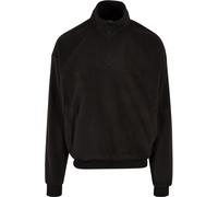 Urban Classics Basuc Polar Fleece Half Zip Sweatshirt Black 5XL Men