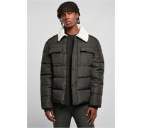 Urban Classics Jacke Sherpa Collar Padded Shirt Jacket Black