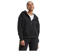 Urban Classics Jacquard Velvet Oversized Full Zip Sweatshirt Black XL Woman