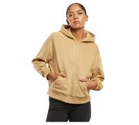 Urban Classics Jacquard Velvet Oversized Full Zip Sweatshirt Beige L Women