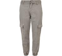 Urban Classics Jungen Hose Boys Washed Cargo Twill Jogging Pants Grey