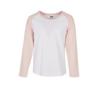 Urban Classics Kids Girls Contrast Raglan Long Sleeve Kidswear Pullover