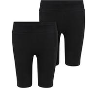 Urban Classics Kids Girls High Waist Cycle Shorts 2-Pack Girls Short Leggings