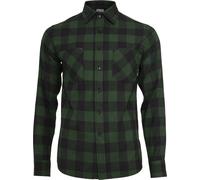 Urban Classics Kinder Hemd Boys Checked Flanell Shirt Black/White