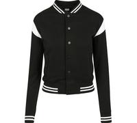 Urban Classics Kinder Jacke Girls Inset College Sweat Jacket Black/White