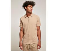 Urban Classics Knitted Shirt Short Sleeve Button Placket Collar