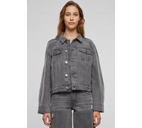 Urban Classics - Ladies 80‘s Oversized Denim New Grey Washed - Jeans Jacket - grey - XL - 100% Cotton XL