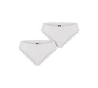 Urban Classics Ladies' All-over lace Brazilian Panties (2-pack) Underwear white S