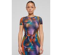 Urban Classics - Ladies AOP Mesh Multicolorreflection - T-Shirt - multicolored - XS - 90% Polyester, 10% Elastane,Mesh XS