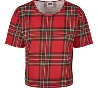 Urban Classics Ladies AOP Tartan Short Oversized Tee T-Shirt Oversize Shirt