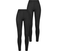 Urban Classics Ladies' Bamboo Leggings (2-pack) Leggings black M