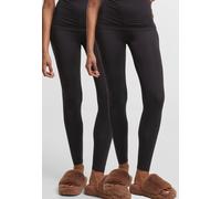 Urban Classics - Ladies Bamboo Pack Of 2 Black+Black - Leggings - black - L - 95% Viscose, 5% Elastane,Jersey L