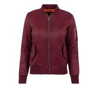 Urban Classics Ladies Basic Bomber Jacket Jacket, Red (burgundy 606), 34 (Manufacturer Size: XS)