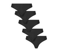 Urban Classics Ladies' Basic Cotton String (5-pack) Underwear black S