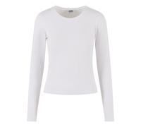 Urban Classics Ladies' Basic Super Slim Long-sleeved Top Long-sleeve Shirt white XL