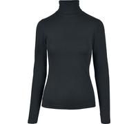 Urban Classics Ladies Basic Turtleneck Longsleeve Sweatshirt black XS