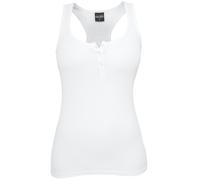 Urban Classics Ladies Button Tanktop Top white 4XL