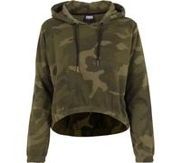 Urban Classics Ladies Camo Cropped Hoody New