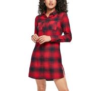 Urban Classics Ladies - Check Flanell Shirt Dress red