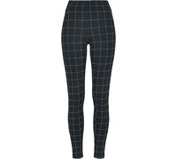 Urban Classics Ladies Check High Waist Leggings Leggings black white 3XL