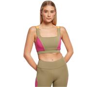 Urban Classics Ladies Color Block Bra Sports Bra Sport Top Slim Fit Jersey
