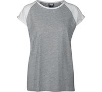 Urban Classics Womens Tb1913 T-Shirt, Mehrfarbig (Grey/White 01219), S UK
