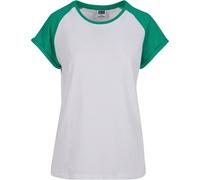 Urban Classics Ladies Contrast Raglan Tee T-Shirt Sleeves Plus Size XS-5XL