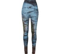 Urban Classics Ladies Cotton Tie Dye High Waist Leggings Stretch Batik Summer