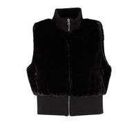 Urban Classics Ladies' Cropped Faux Fur Vest Vest black XS