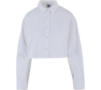 Urban Classics Ladies Cropped Oversized Blouse Shirt Crop Poplin New