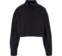 Urban Classics Ladies Cropped Oversized Blouse Shirt Crop Poplin New