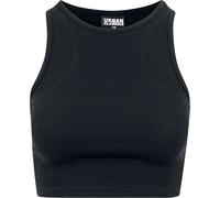 Urban Classics Ladies Cropped Rib Top Top black XL